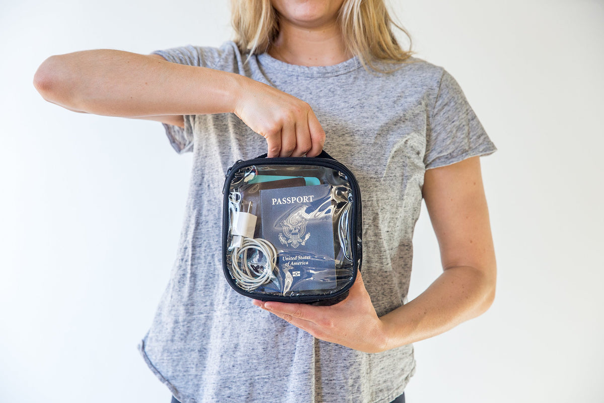 EzPacking lifestyle image in a carry-on suitcase showing travel-ready placement and accessibility