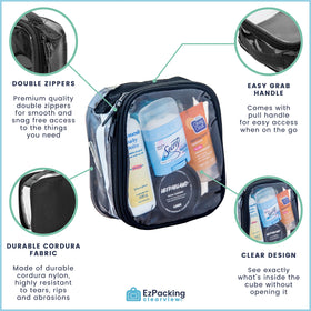 EzPacking being wiped clean to show simple maintenance benefit