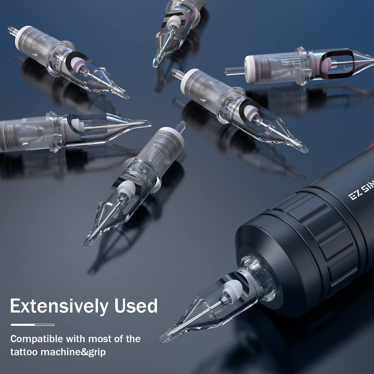 EZTAT2 scale comparison in hand showing cartridge size and control