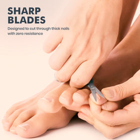 FABINOC scissors trimming eyebrows demonstrating accurate small-area grooming