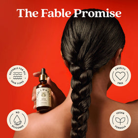 Fable & Mane ashwagandha root close-up highlighting botanical strengthening