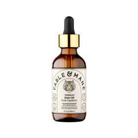 Fable & Mane front bottle shot showing premium packaging and clarity benefit