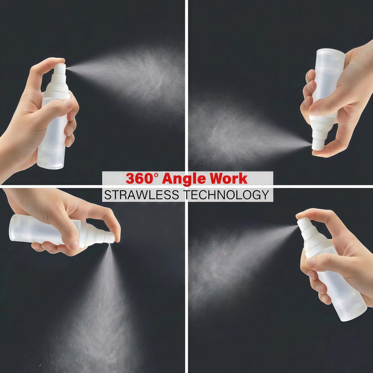 FaceBucks filling the mini bottle using included funnel for spill-free refills