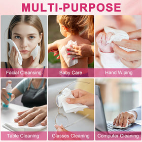 FACEMADE towel used in baby care for gentle, lint-free wiping