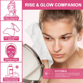 FACEMADE used as gentle baby wipe demonstrating soft, safe touch