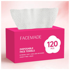 FACEMADE front packaging showing pack of 120 and benefits