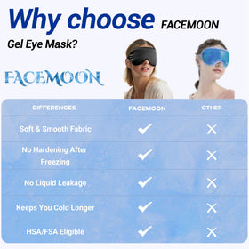 FACEMOON chilled mask bending to show lasting flexibility after fridge
