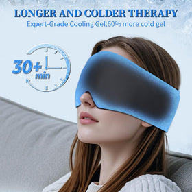 FACEMOON worn on face providing soothing chilled relief