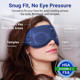 FACEMOON weight shown in hand for gentle pressure and relaxation benefit