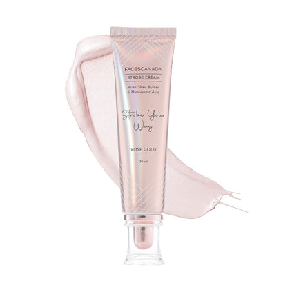 FACESCANADA front packaging showing rose gold strobe cream and product name