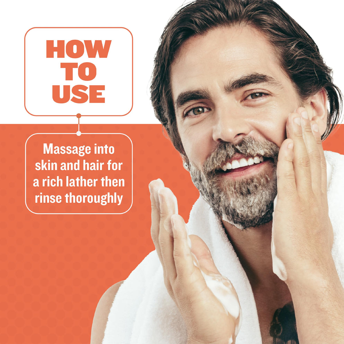 Facial Fortress applied to scalp demonstrating targeted anti-dandruff coverage