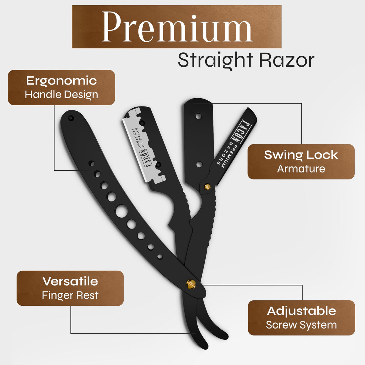 FACON before and after shave comparison showing smooth, well-groomed result benefit