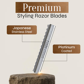 FACON blade installed in razor comb demonstrating secure fit benefit