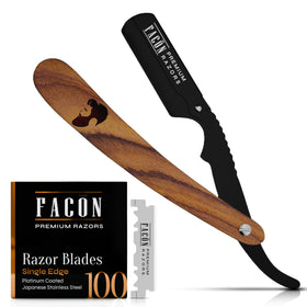 FACON front packaging of razor kit showing complete barber set and immediate readiness