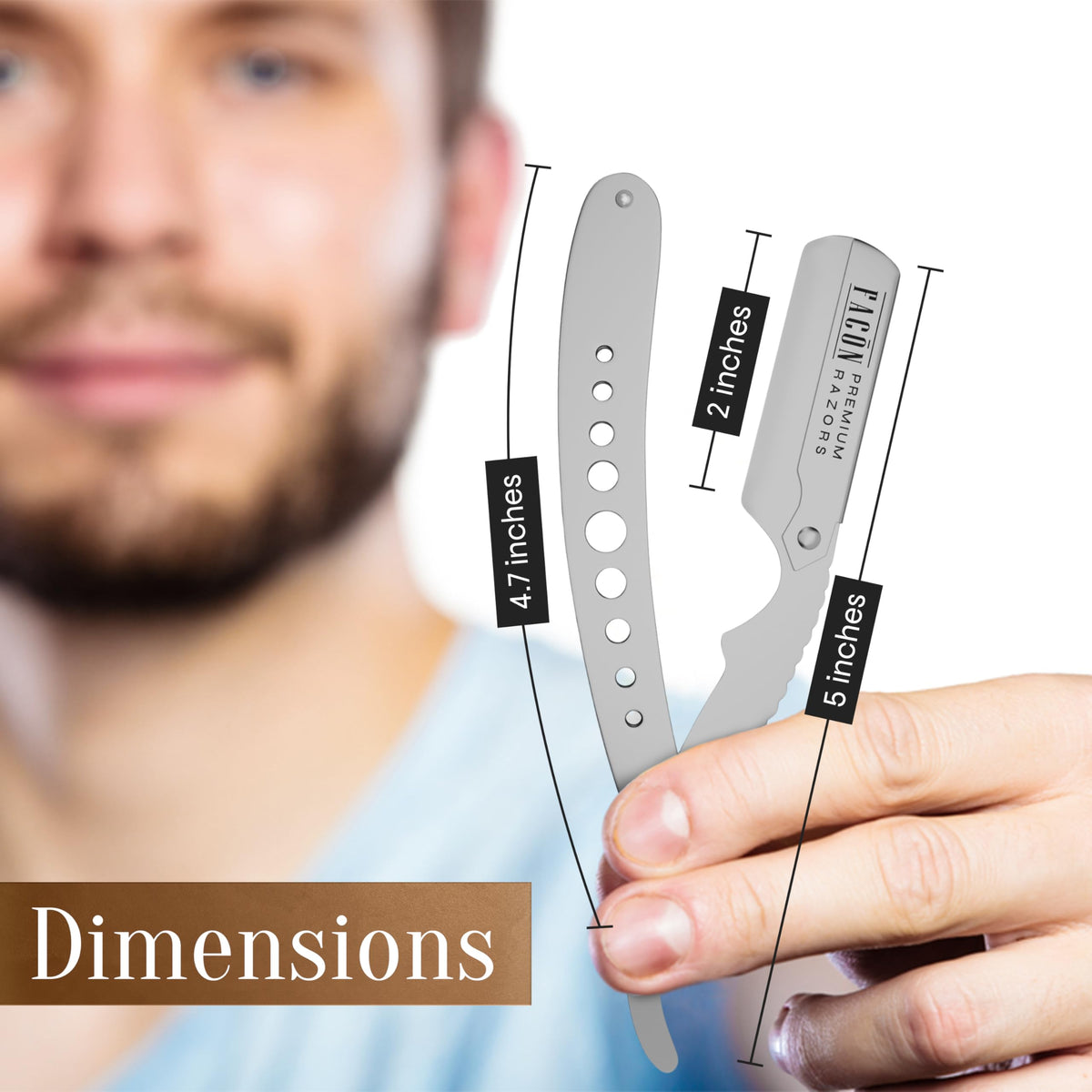 FACON grooming kit styled in bathroom conveying ready-to-use convenience