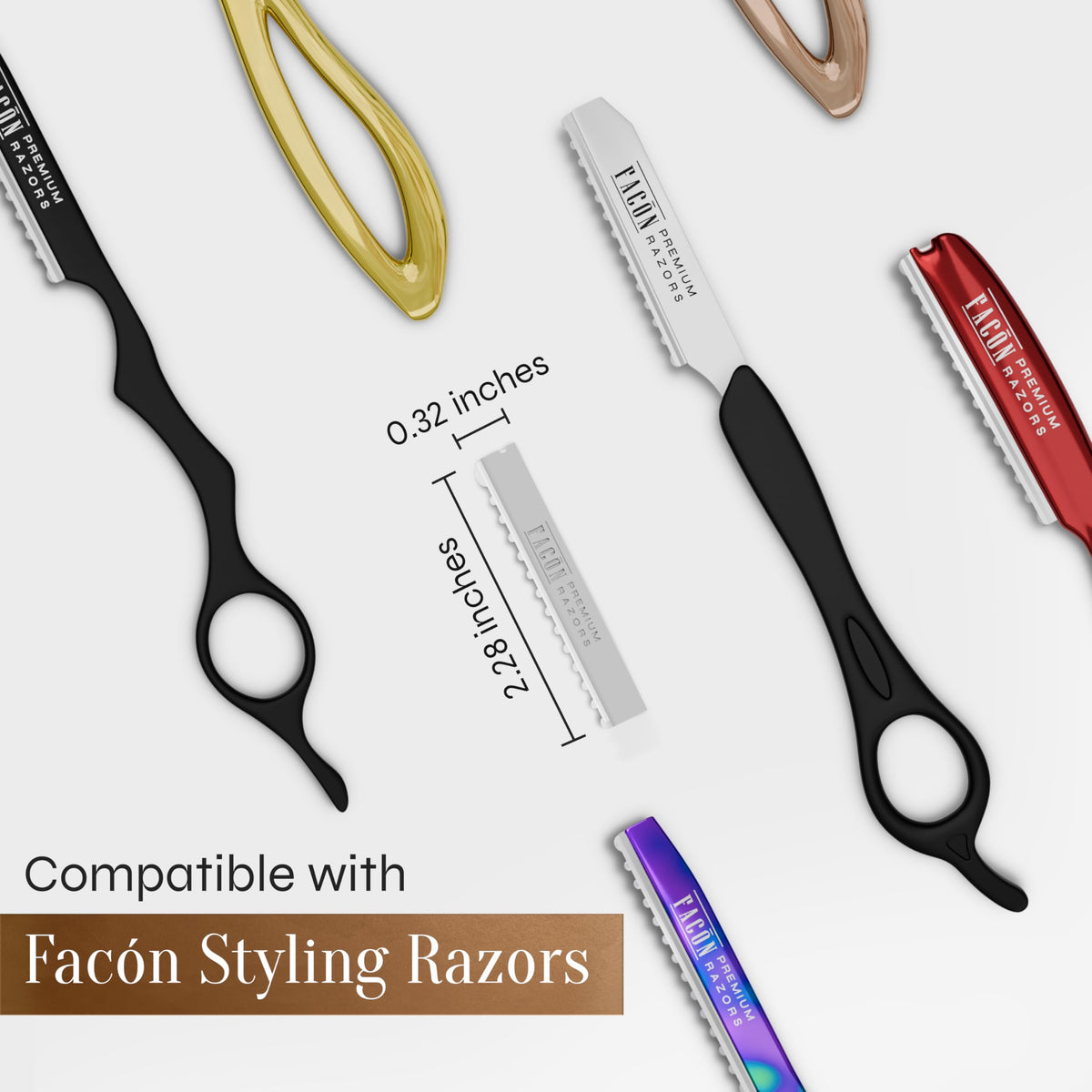 FACON label reading platinum Japanese stainless steel indicating durability