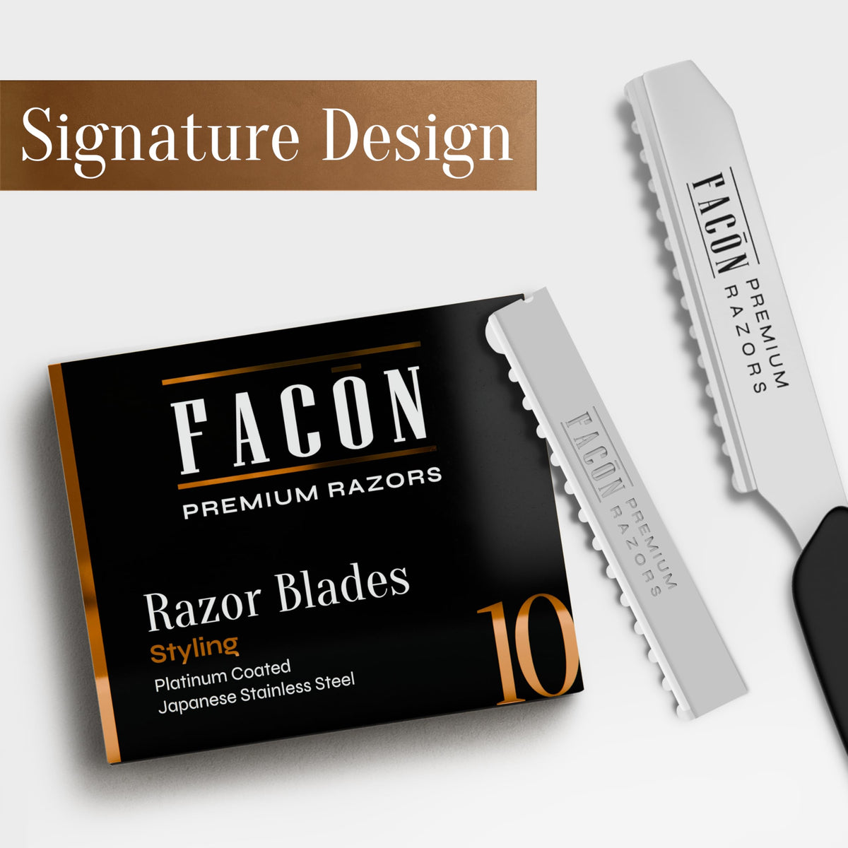 FACON stylist using razor comb in salon setting for faster styling