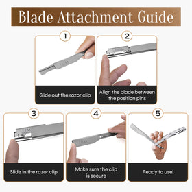 FACON packaging label and branding emphasizing complete barber kit presentation