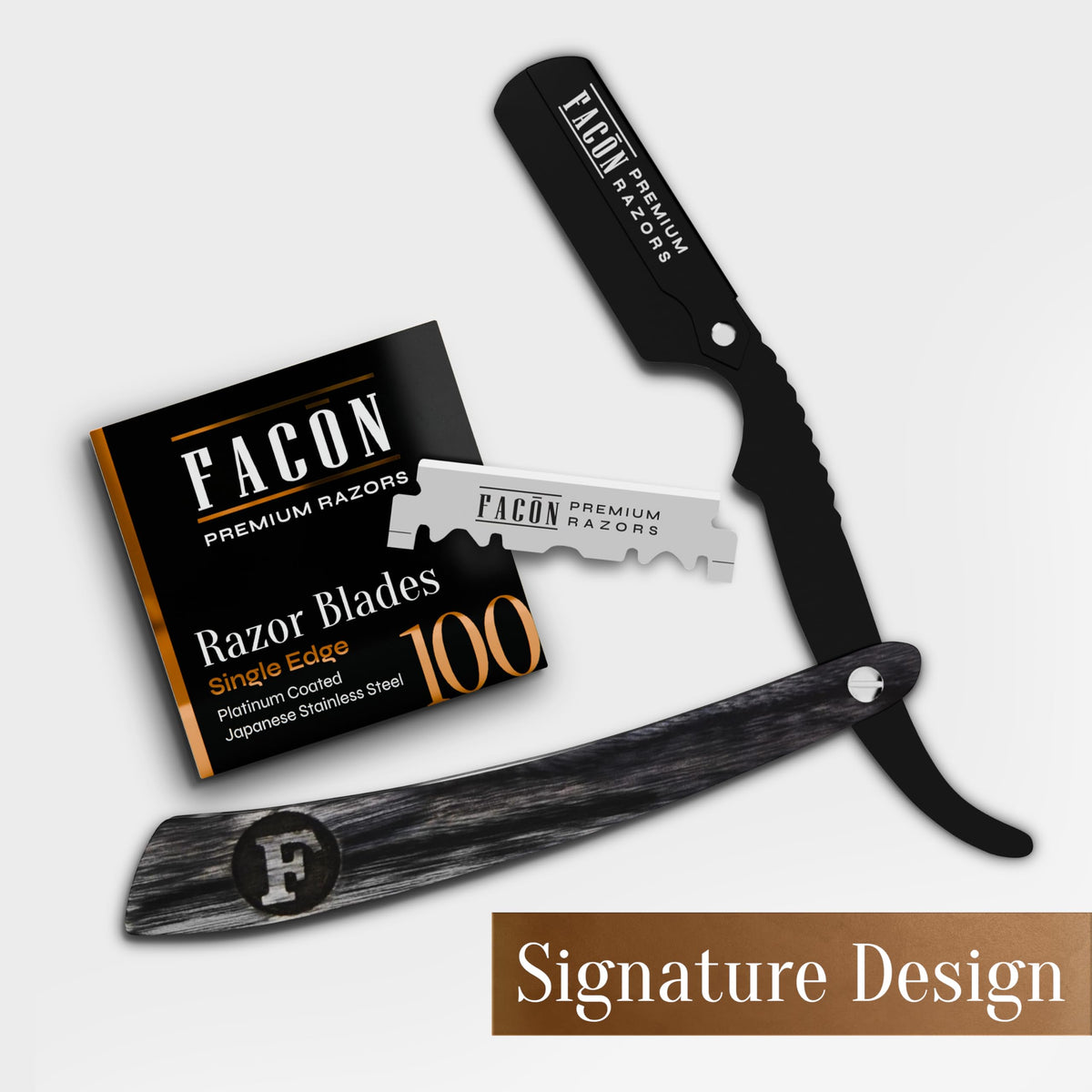 FACON size comparison beside a ruler showing compact, travel-friendly scale