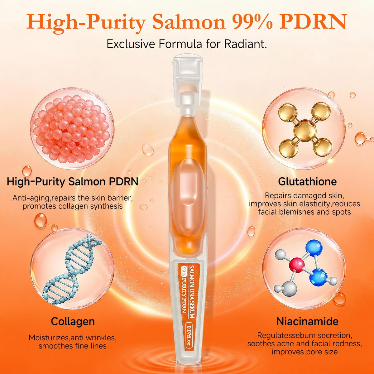 FaczUryn ampoule open application pressing serum onto clean skin