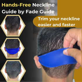Fade Guide in use with clippers demonstrating faster, consistent fade lines