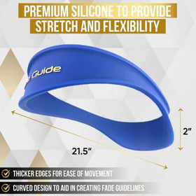 Fade Guide label and material stamp highlighting washable durable silicone