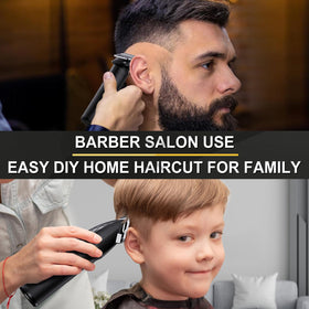 FADEKING full accessory set laid out showing combs cape brush benefit: complete kit