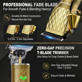 FADEKING close-up of stainless steel blade demonstrating lasting sharpness and precision