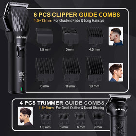 FADEKING clippers held in hand for size comparison benefit: comfortable control