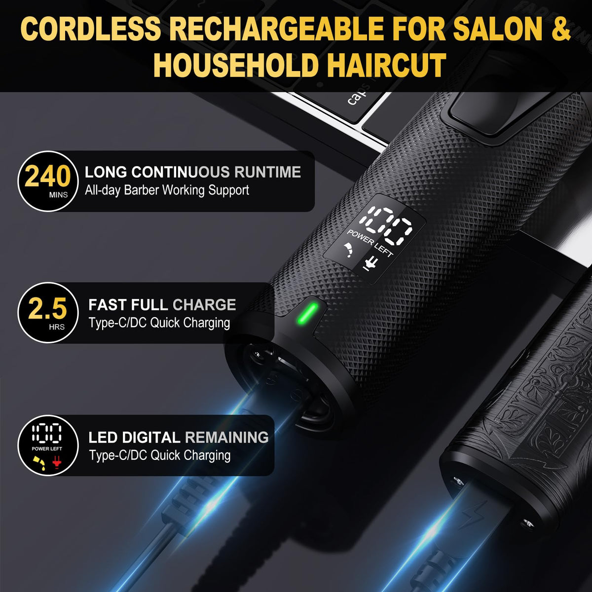 FADEKING travel case open with tools inside benefit: organized portable storage