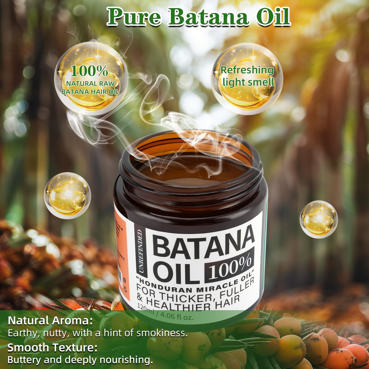 Fadelo Batana oil being applied to hair ends demonstrating frizz reduction and improved manageability