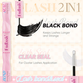 FADLASH spiral wand close-up for even glue distribution and precise control