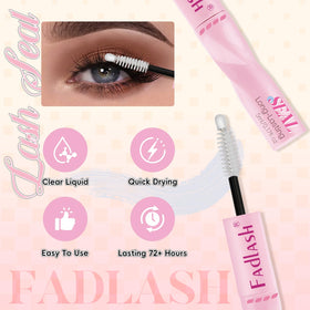 FADLASH clear seal coat smoothing lash edges and adding water resistance