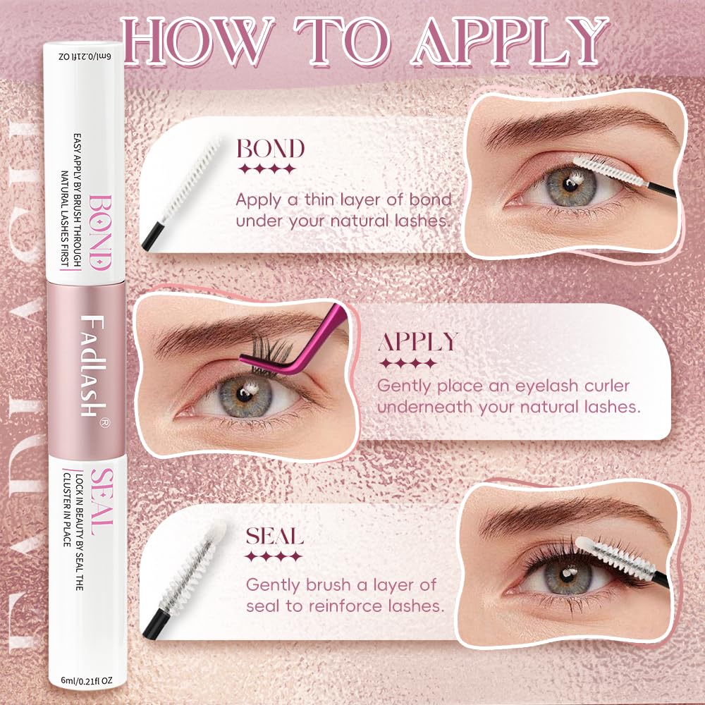 FADLASH clear sealant brush texture for even protective coating benefit