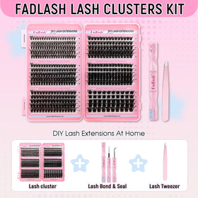FADLASH close-up of double-layer clusters showing fine band detail benefit: seamless blend