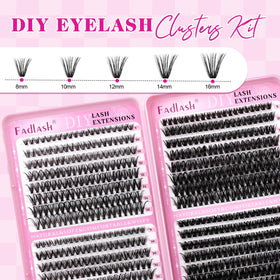 FADLASH sample strips of 30D 40D 50D 60D densities for styling choices