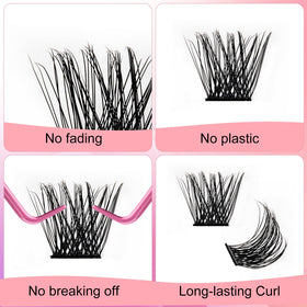 FADLASH length comparison with ruler illustrating 8–16mm options for tailored looks