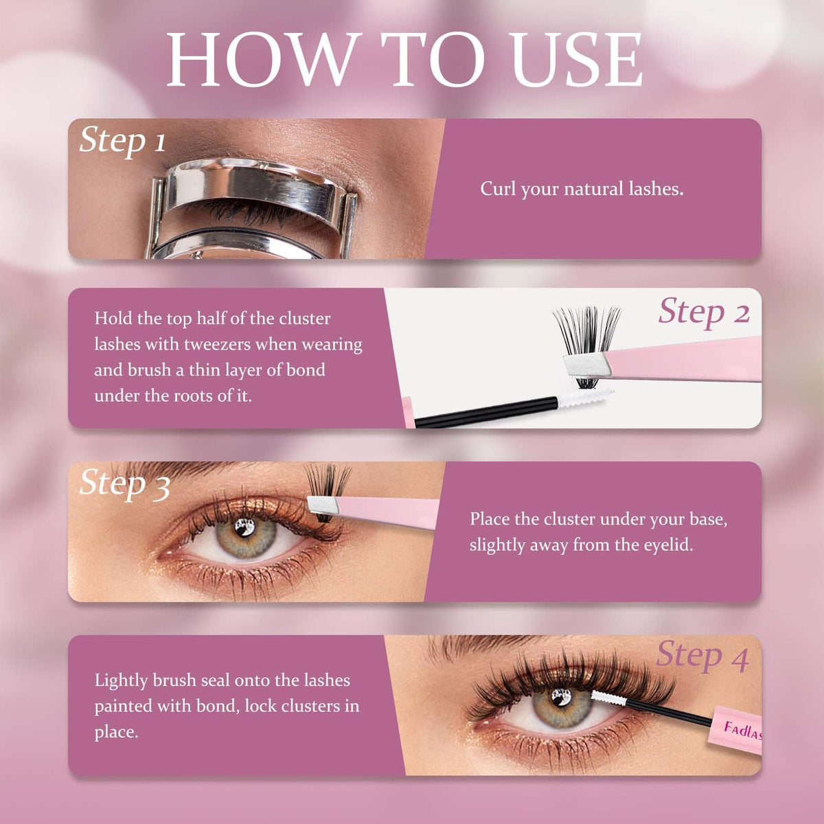 FADLASH kit in a makeup setup for quick at-home styling