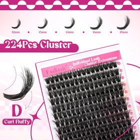 FADLASH display of mixed 12–18mm lengths for customizable styling