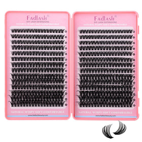FADLASH storage case with clusters illustrating care and longevity