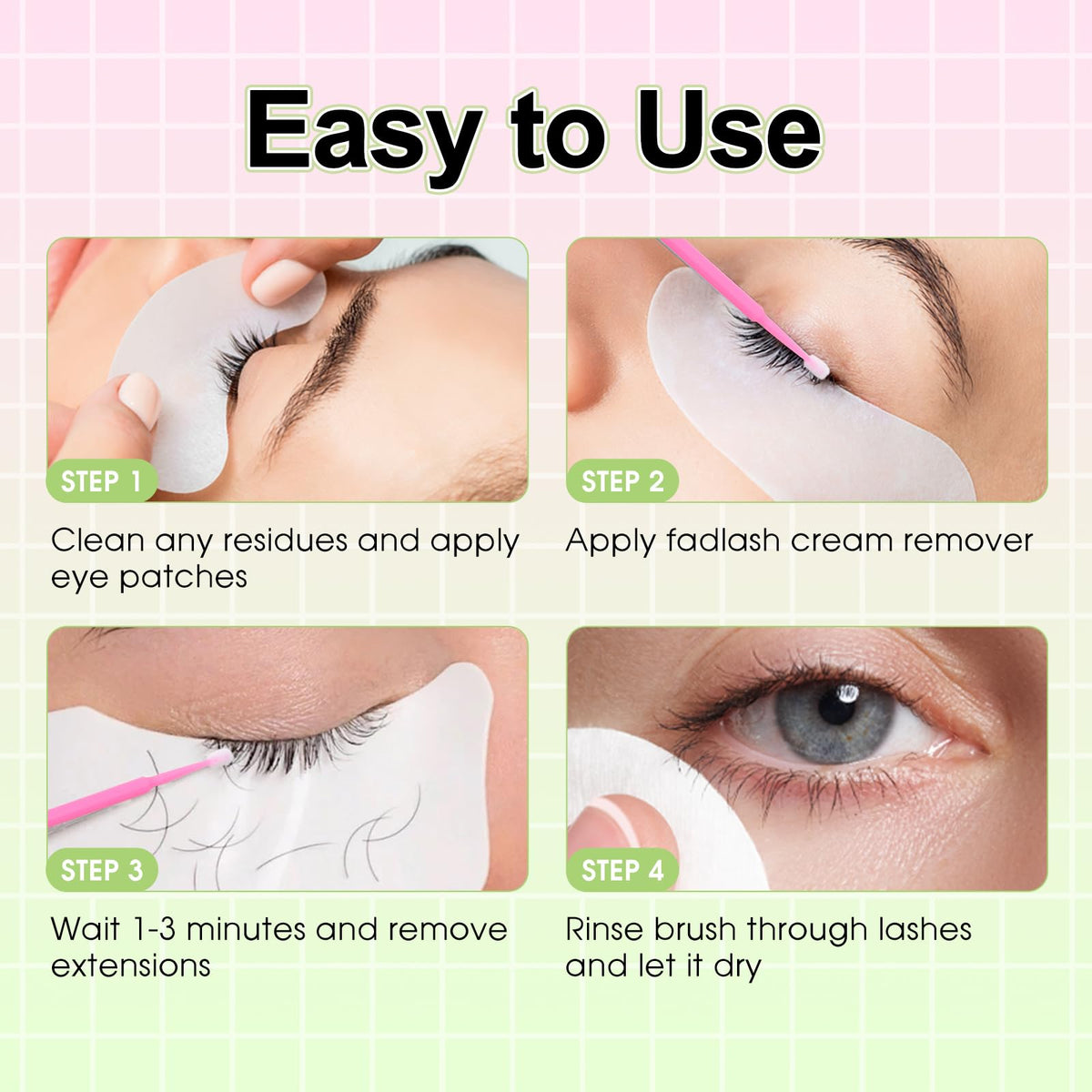 FADLASH salon workstation lifestyle portraying professional fast removal