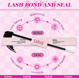 FADLASH sealant bottle detail showing finish and longer wear benefit