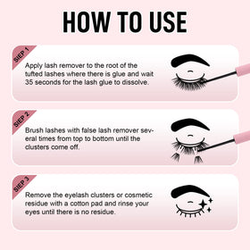 FADLASH tube beside makeup items showing compact size for travel