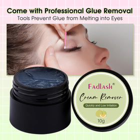 FADLASH size scale with fingers showing compact 10g tube