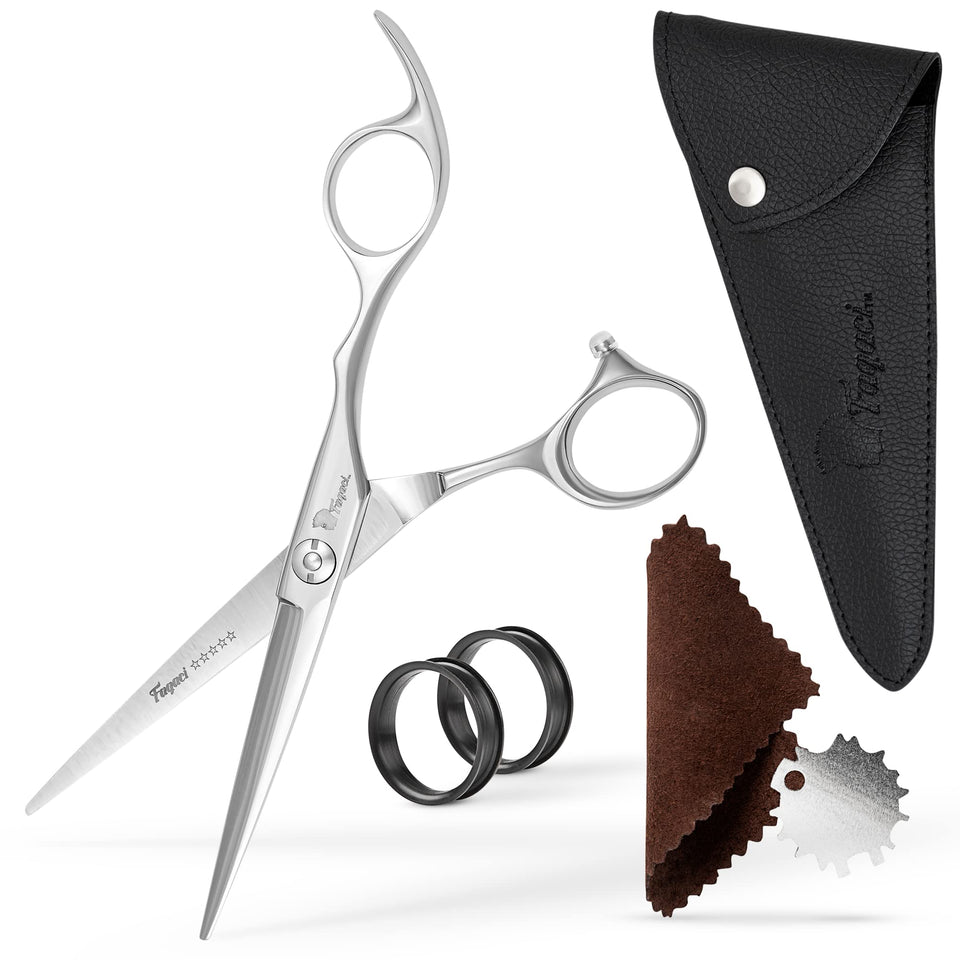 Fagaci front view of 6" shears showing sleek finish and precision