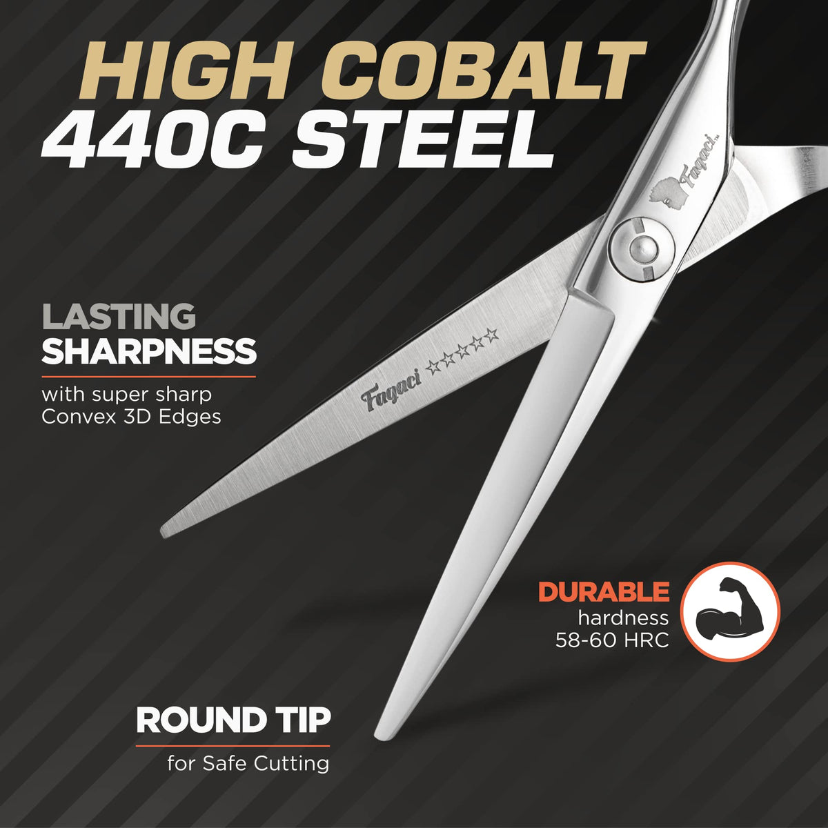 Fagaci ergonomic handle detail for comfort and reduced wrist strain