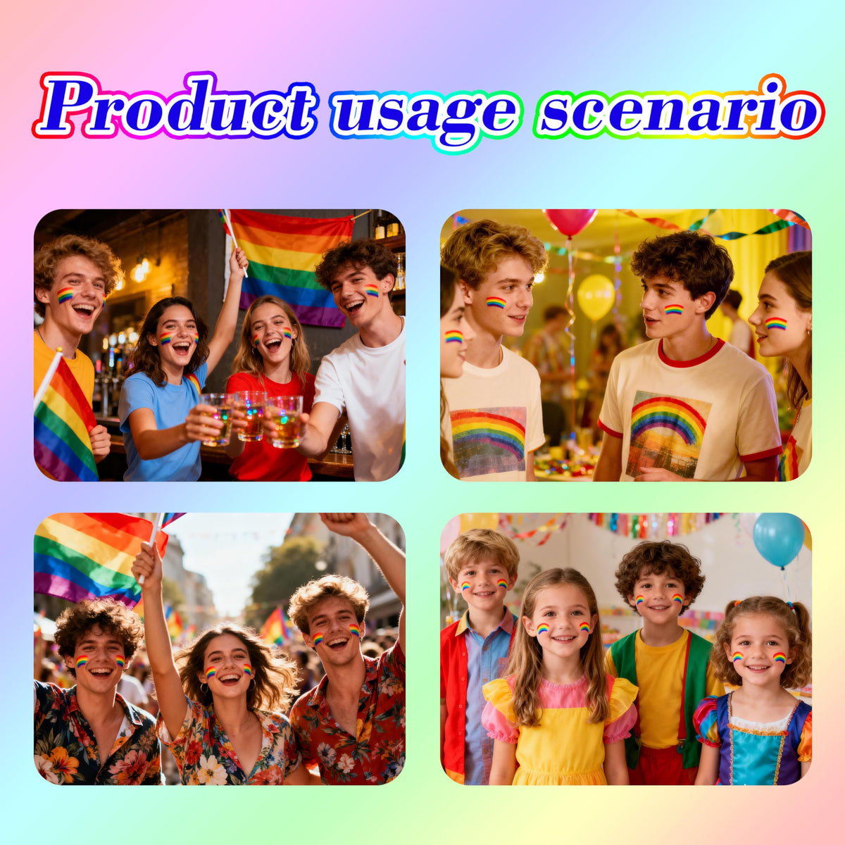 faglowmify compact size beside a phone showing portable pride paint convenience