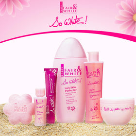 Fair & White label and ingredients panel highlighting moisturizing components benefit