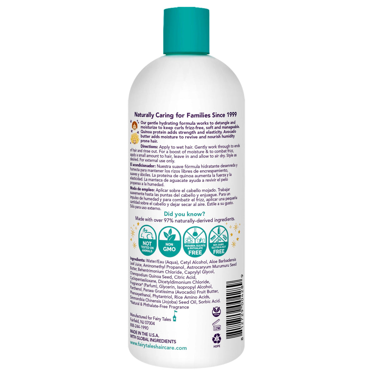 Fairy Tales pump close-up demonstrating convenient dispenser and spill-free use