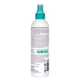 Fairy Tales Curly-Q mist spraying onto curls for quick refresh and bounce